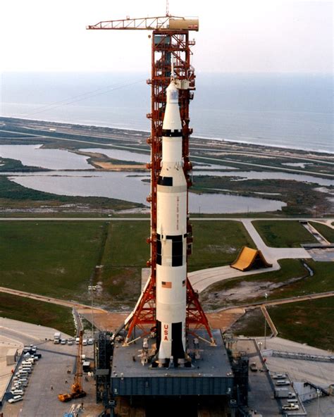 APOLLO 13 ON LAUNCH PAD 39A THE EVENING BEFORE LAUNCH - 8X10 NASA PHOTO ...