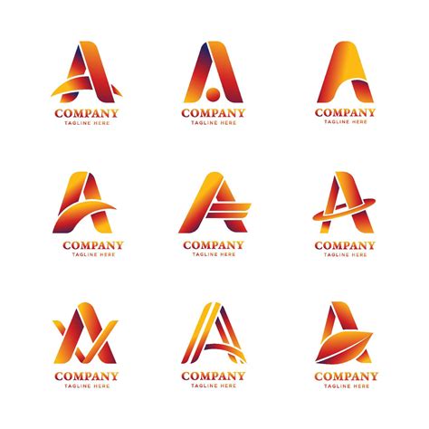 Alphabet Logo Collection for Business and Company 11771321 Vector Art ...