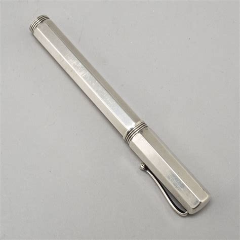 An Italien 20th century sterling silver "Fountain pen", Montegrappa. - Bukowskis