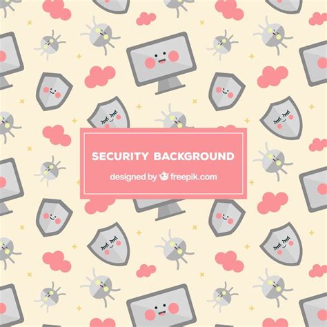 Free Vector | Security elements pattern background