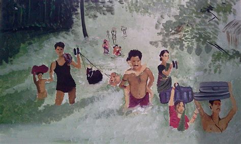 Flood Of Kosi River Painting by Rajeev Raj - Fine Art America