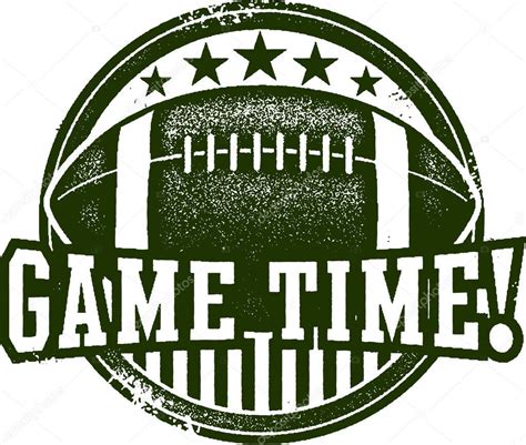 American Football Game Time Stock Vector Image by ©daveh900 #130192736