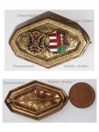 Austria Hungary Germany Ottoman Empire Bulgaria WWI United Empires Coat Arms Flags Cap Badge KuK ...