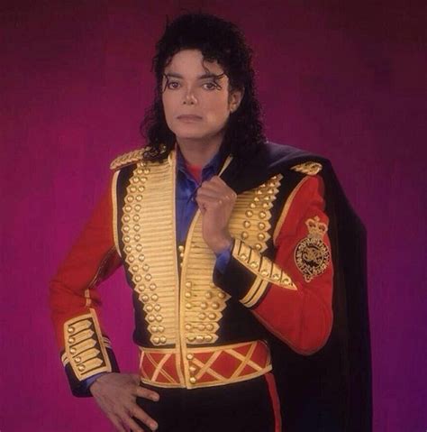 michael jackson as the king of rock and roll in his red, gold and black ...