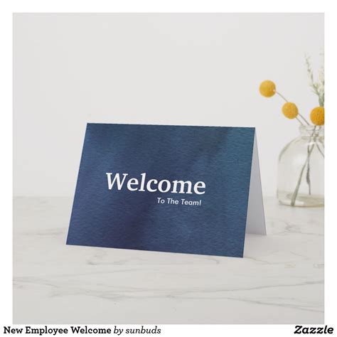 New Employee Welcome Card | Zazzle | Welcome card, Employees card, Welcome new employee