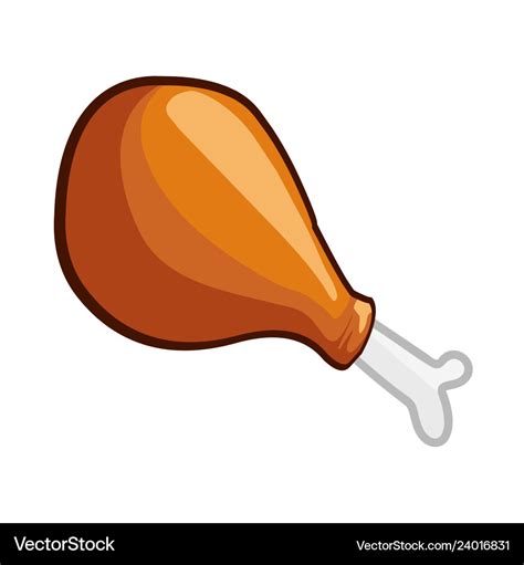 Fried chicken Royalty Free Vector Image - VectorStock