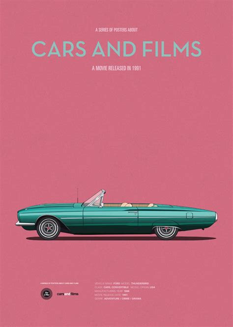 Thelma and Louise Car Movie Poster, Art Print A3 Cars and Films, Home ...