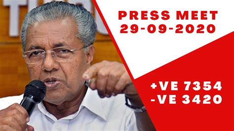 Pinarayi Vijayan Press Meet | 29 September 2020 | Kerala CM Media ...