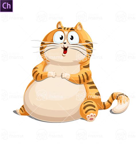 Fat Cat Cartoon