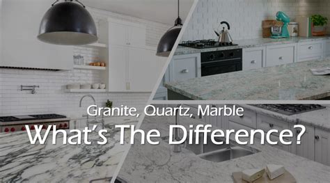 GRANITE, QUARTZ, MARBLE -WHAT’S THE DIFFERENCE? - Granite Busters