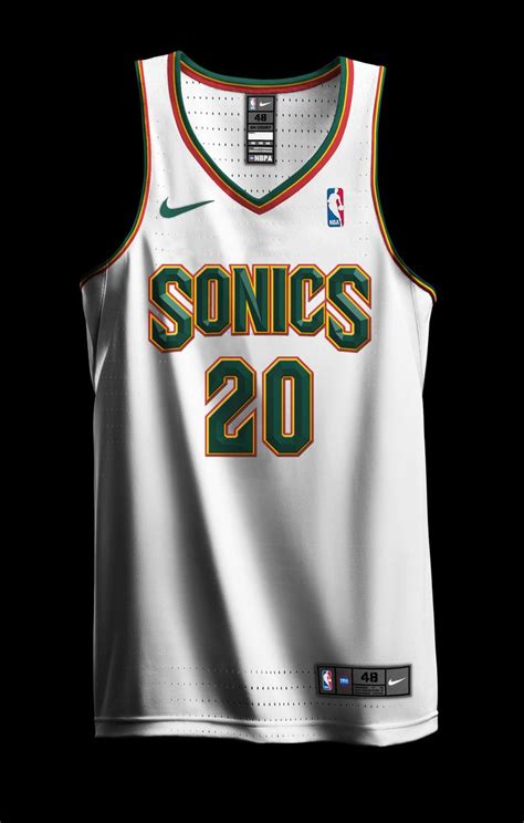 Seattle Sonics Jersey Concept - Free Mockups Design - Jersey Mockups