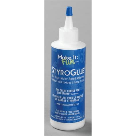 FloraCraft StyroGlue Styrofoam Glue, 4 oz. - Walmart.com - Walmart.com