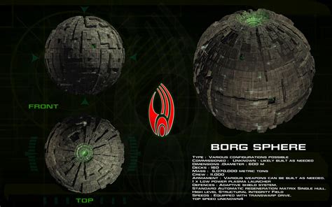 Borg Sphere ortho [updated] by unusualsuspex | Star trek borg, Star trek ships, Star trek universe