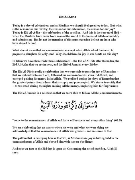 The significance of Eid al-Adha in the lives of Muslims