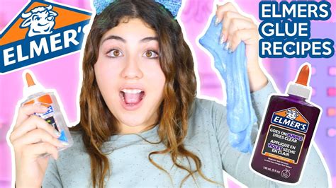 TESTING ELMER'S SLIME RECIPES | TRYING GOES ON PURPLE DRIES CLEAR ...