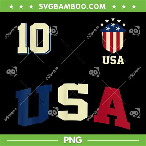 USA Soccer Number 10 Jersey PNG, Funny American Football