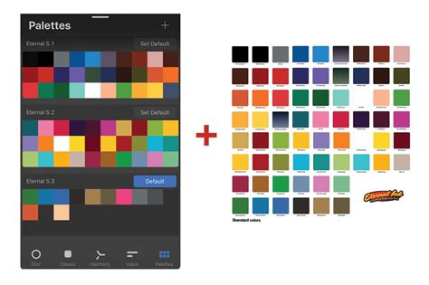 Procreate Eternal Tattoo Color Chart - Design Cuts