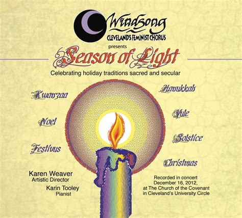 Windsong Season of Light CD Special! — Windsong, Cleveland's Feminist Chorus