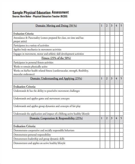 FREE 8+ Education Assessment Form Samples in PDF | MS Word