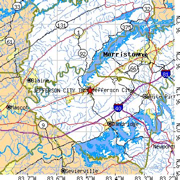 Jefferson City, Tennessee (TN) ~ population data, races, housing & economy