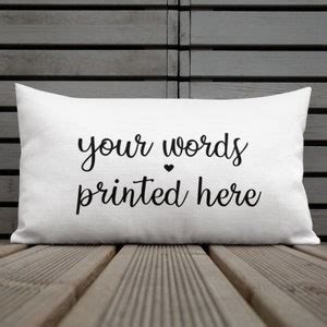 Personalized Pillow, Custom Pillow, Custom Quote Pillow, Custom Text Pillow, Personalized ...