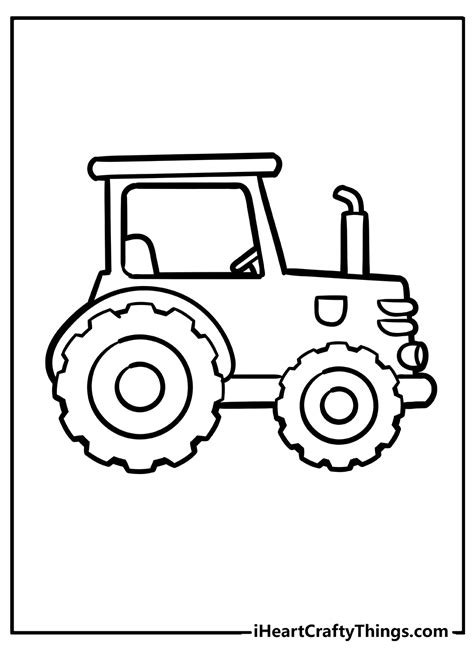 Printable Tractor Coloring Pages