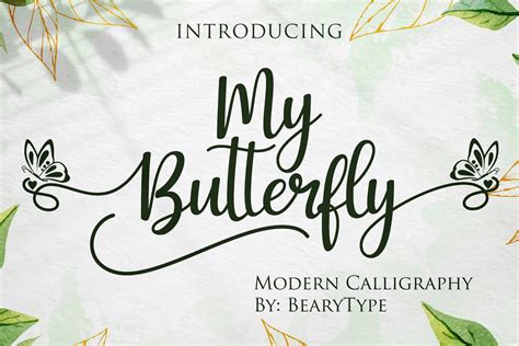 My Butterfly Font - Dafont Free