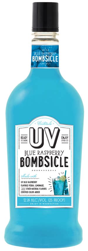 UV Blue Raspberry Bombsicle - UV Vodka | Blue drinks, Raspberry lemonade vodka, Uv blue drinks