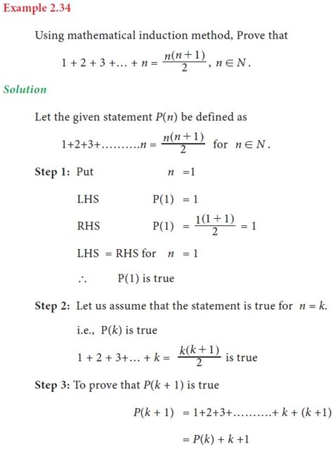 Mathematical induction - Definition, Formula, Solved Example Problems ...