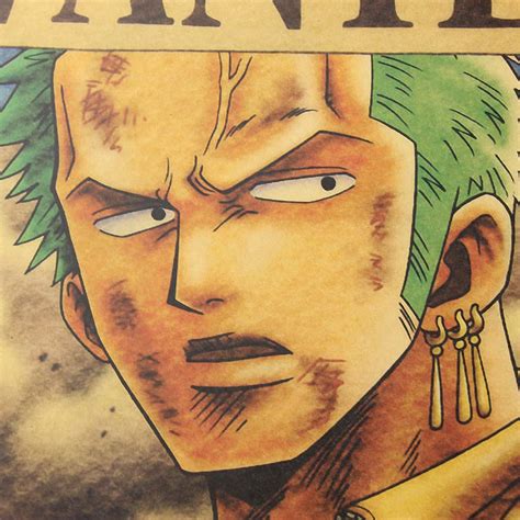 LARGE Roronoa Zoro One Piece Most Wanted Bounty Poster – Poster Pagoda