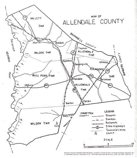 Allendale County Historical Markers