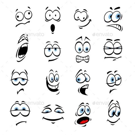 Cartoon Eyes, Face Expressions And Emotions | Cartoon eyes, Cartoon faces expressions, Drawing ...