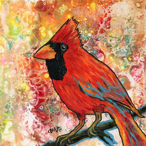 Cardinal Art Print, Bird Print, Bird Art, Cardinal Art, Cardinal, Bird ...