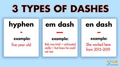 3 Types of Dashes and Correct Usage in Writing