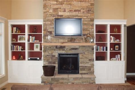 Fireplace With Built In Bookshelves | Fireplace and Bookshelves – color selections | Real Estate ...