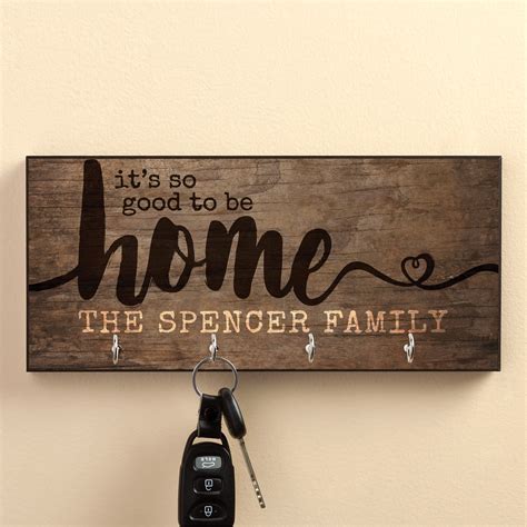 Home Key Wall Hanger - Personalized Key Holder - Walmart.com - Walmart.com