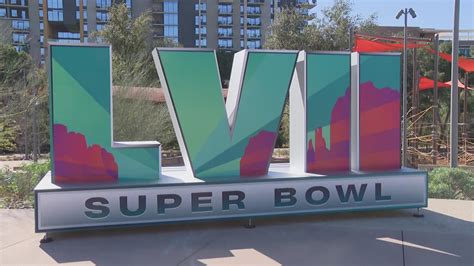 Giant Super Bowl LVII logo appears at Margaret T. Hance Park in Phoenix ...