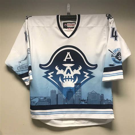 AHL Authentic - Milwaukee Admirals Great Skate Warm-Up Jersey Worn by ...