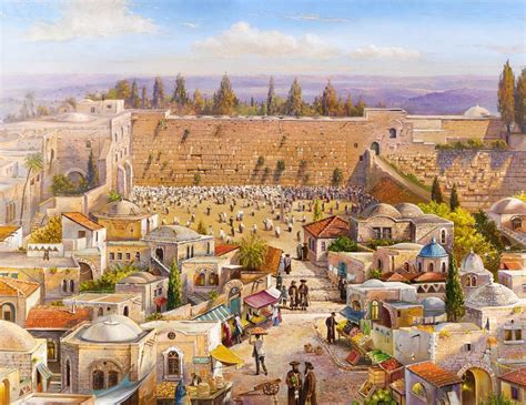 Old Market in Jerusalem Original Painting that comes in print on Canvas ...