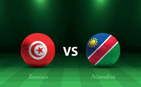 Tunisia vs Namibia football scoreboard broadcast template 36471814 Vector Art at Vecteezy