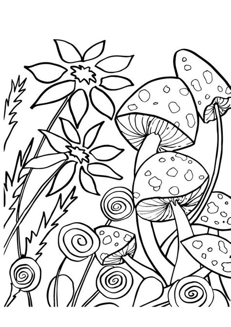 Free Printable Mushroom Coloring Pages, Mushroom Coloring Pictures for ...