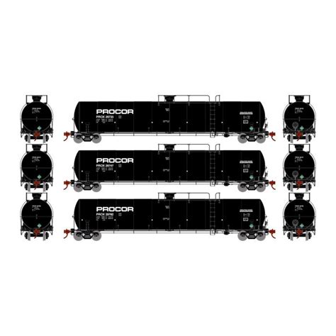 Athearn Genesis ATHG25664 HO 33K LPG Tank Car, Late, PROX #1 3-Pack