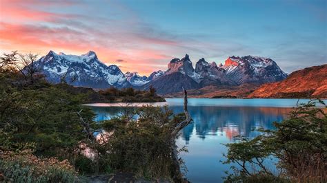 1920x1080 Resolution Torres del Paine Mountains Lake in Chile 1080P ...