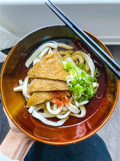 Kitsune Udon きつねうどん (Vegan) - Okonomi Kitchen