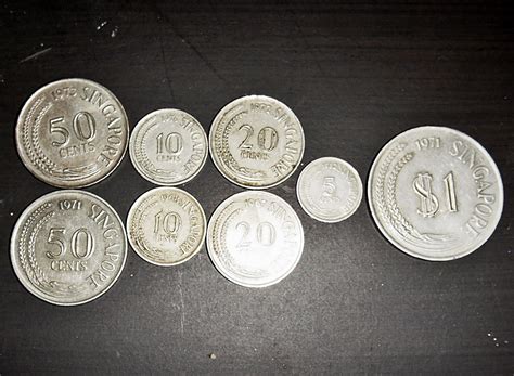 Pickemates: The olden days of Singapore Coins $35 set of 8 coins as shown