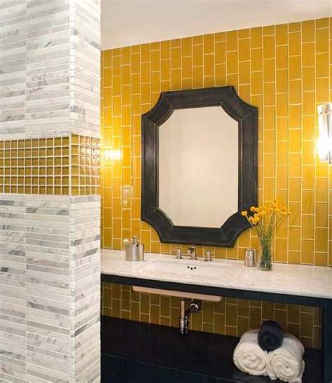 25 Modern Bathroom Ideas Adding Sunny Yellow Accents to Bathroom Design