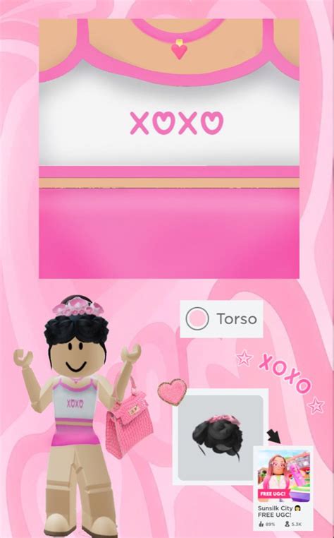 free Roblox t-shirt pink preppy xoxo top | Hello kitty iphone wallpaper, Free tshirt design ...