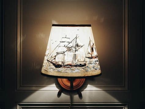 Hand-painted nautical lampshades at the Ferry Boat Inn in Cornwall. #boataccessoriessummer ...