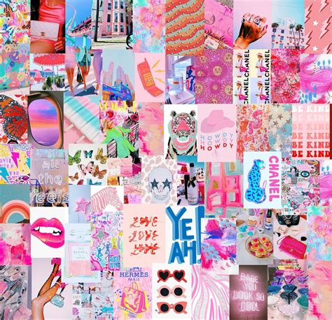 Preppy Wall Collage, Photo Wall Collage, Print Collage, Pink Tumblr Aesthetic, Boujee Aesthetic ...