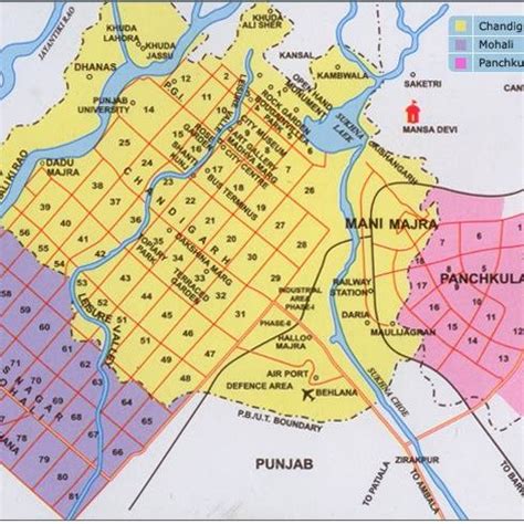 Map of tri-city connected (Panchkula-ChandigarhMohali) | Download Scientific Diagram